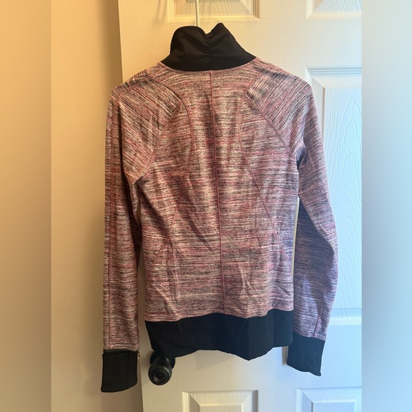 Lululemon Runderful 1/2 Zip Pullover Space Dye Camo Berry Rumble Pink Black 6 - Picture 4 of 7